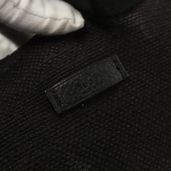 GUCCI Shoulder Bag Canvas Outlet Black Gold 257268 Auth bs25254 - Picture 13 of 16